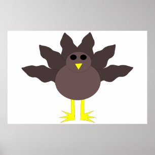 Funny Erntedank Turkey Poster