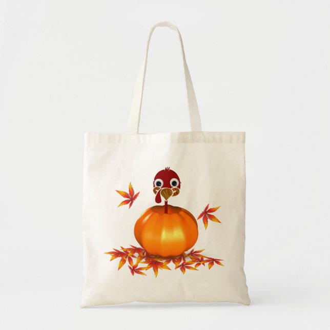 Funny Erntedank Turkey - Pumpkin - Haushalt Tasche (Vorne)