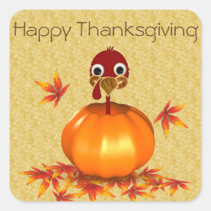 Funny Erntedank Turkey - Pumpkin - Sticker