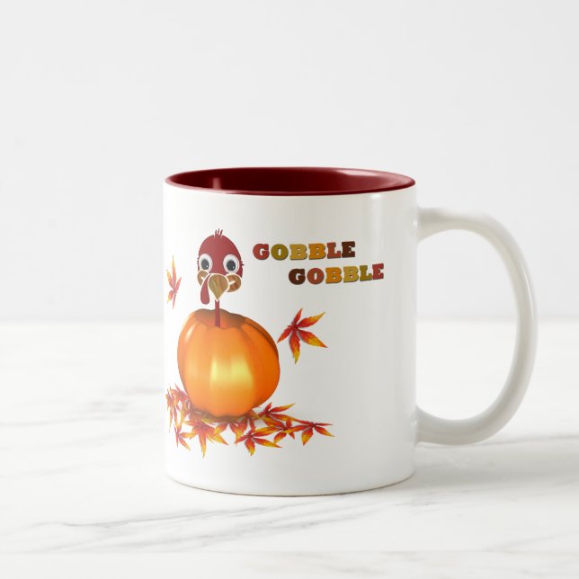 Funny Erntedank Turkey - Pumpkin - Tasse (Rechts)