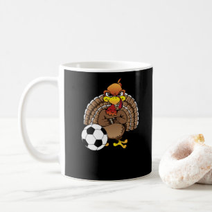 Funny Erntedank Turkey Soccer Geschenk Kaffeetasse
