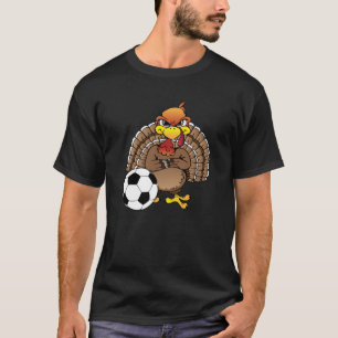 Funny Erntedank Turkey Soccer Geschenk T-Shirt
