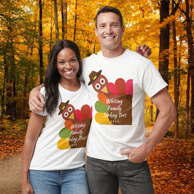 Funny Erntedank Turkey Trot Matching Family T-Shirt (Von Creator hochgeladen)