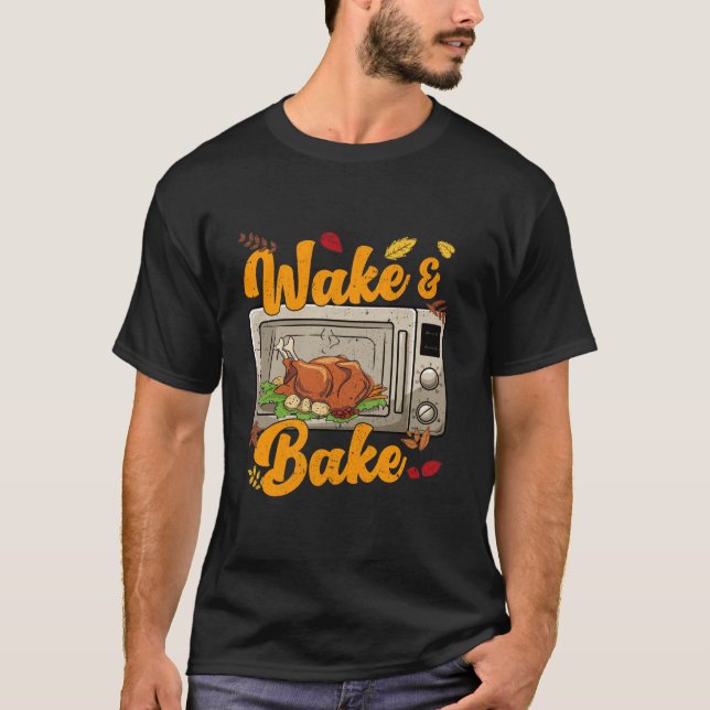 Funny Erntedank Weckte Bake Türkei Fest Essen Din T-Shirt (Vorderseite)