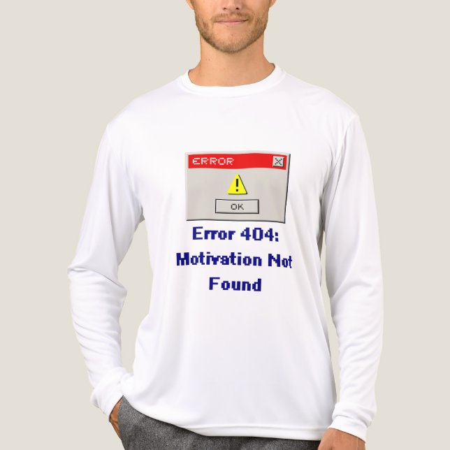 Funny Error 404 Motivation wurde nicht gefunden Re Tri-Blend Shirt (Vorderseite)