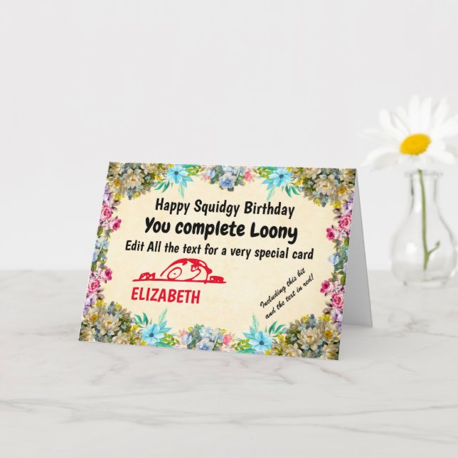 Funny Erstellen Sie Ihren eigenen Spaß einfach zu  Karte (Kleine Pflanze)