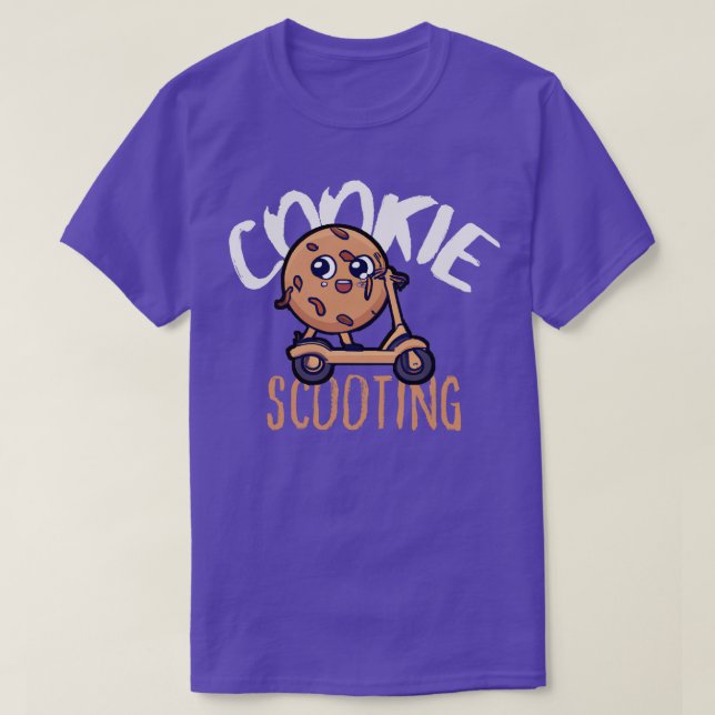 Funny EScooter Niedlich Kawaii Cookie Driving Scoo T-Shirt (Design vorne)