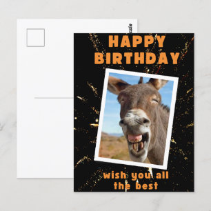 Funny Esel Geburtstag Postkarte