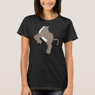 Funny Esel Körper Kostüm, halloween tiercospla T-Shirt