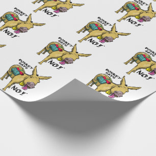 Funny Esel sagt nein! Geschenkpapier