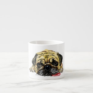 Funny Espresso Cup mit Mops Dog Espressotasse