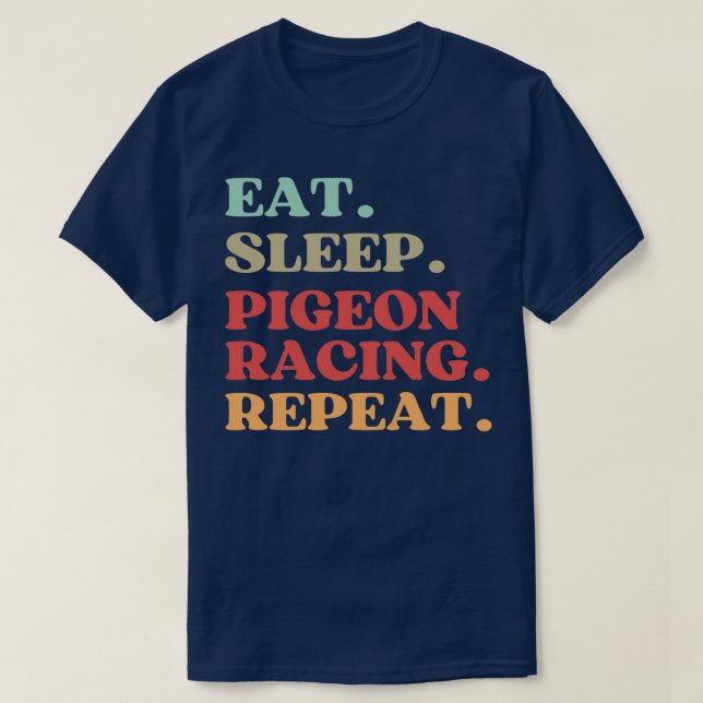 FUNNY ESSEN SCHLAFSCHLAFSCHICHTEN RACING REPEAT QU T-Shirt (Design vorne)