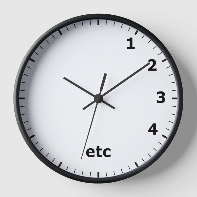 Funny etc Clock - Du weißt, wie es geht! Uhr (Vorderseite)