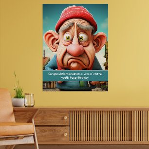 Funny Eterne Jugend Meilenstein Geburtstag Poster