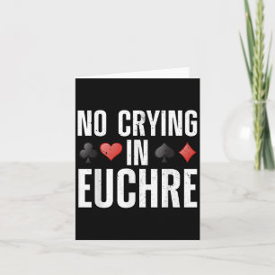 Funny Euchre Design für Men Women Card Game Euchre Karte
