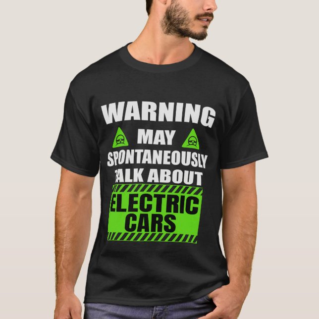 Funny EV Car - Eigentümer von Elektroautos T-Shirt (Vorderseite)