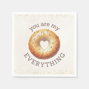 Funny Everything Bagel 'You Are My Everything' Serviette