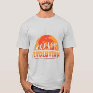 Funny Evolution From Monkey to Zombie T-Shirt