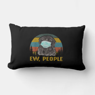 Funny Ew People Vintag Retro Neufundland Hund Lendenkissen