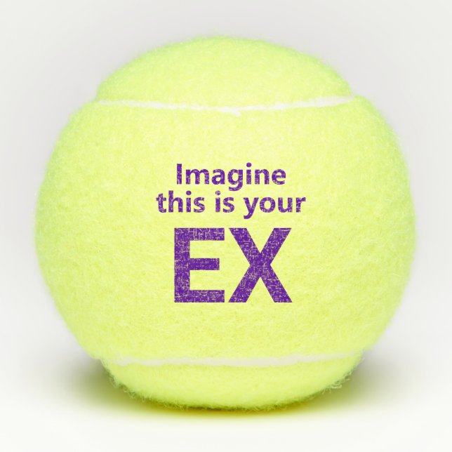 Funny Ex-Husband Tennisbälle (Vorderseite)