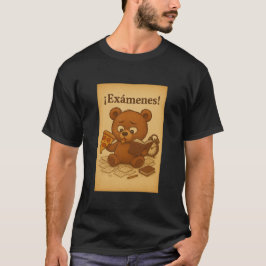 Funny Exam Stress Bär | Niedliche Studie Meme Illu T-Shirt