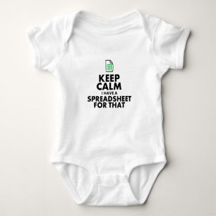 Funny Excel Spreadsheets Lover Gift Baby Strampler