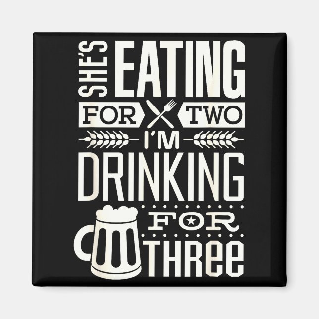 Funny Expecting Dad Shirt For Pregnancy New Dad Fa Magnet (Vorne)