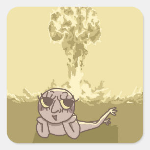 Funny Explosion Joke Sticker