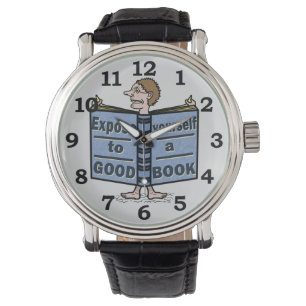 Funny exponiert euch einem guten Buch Armbanduhr
