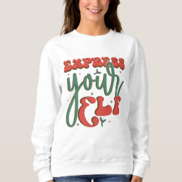 Funny Express dein Elf White Sweatshirt
