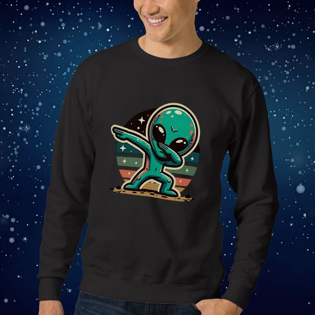 Funny Extraterrestristristrial Alien Dabbing Sweatshirt (Von Creator hochgeladen)