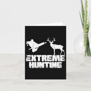 Funny Extreme Jagd Deer Karate Karate Karte