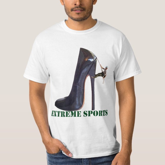 Funny Extreme Sports - Showklettern T-Shirt (Vorderseite)