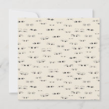 Funny eyes ink zeichne feines Kunstmuster Flachkar