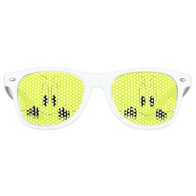 Funny Eyes Party Sonnenbrille Custom Text and Colo (Vorderseite)
