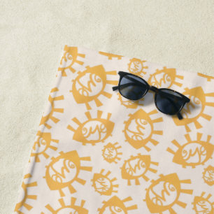 Funny Eyes Pattern Strandtuch
