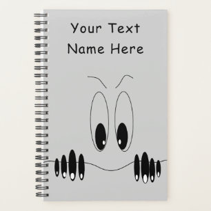 Funny Eyes Planer mit benutzerdefiniertem Text und