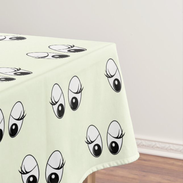 Funny Eyes Tableclout oder Farbe auswählen Tischdecke (Beispiel)