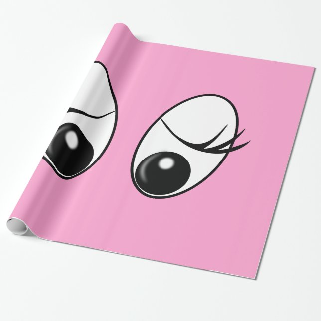 Funny Eyes Wrapping Paper Geschenkpapier (Ungerollt)