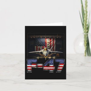 Funny F47 Fighter Jet Trump Karte