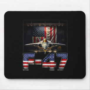 Funny F47 Fighter Jet Trump Mousepad