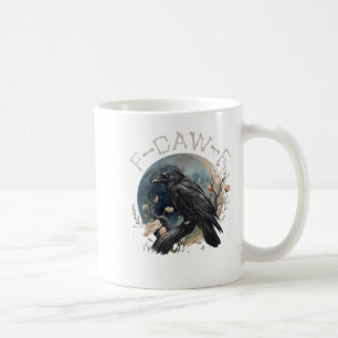 Funny F-caw-f Black Crow Fcawf Black Crow Kaffeetasse