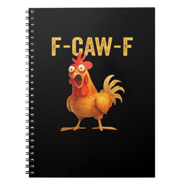 Funny F-Caw-F Chicken Creative Casual Notizblock (Vorderseite)
