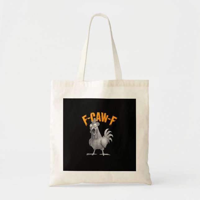 Funny F-Caw-F Chicken F-Caw-F Chicken Retro Classi Tragetasche (Vorne)