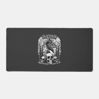 Funny F Caw F Raven Halloween Schreibtischunterlage