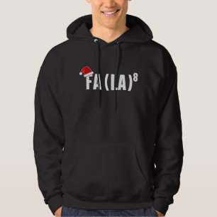 Funny Fa La 8 Christmas Mathematiker Weihnachtsman Hoodie