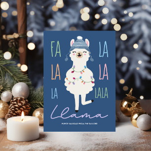 Funny Fa La Llama Fleece Navidad Weihnachten