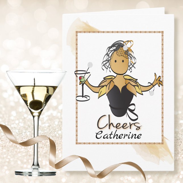 Funny Fabulous Niedlich Afroamerikaner Geburtstag Karte (Von Creator hochgeladen)