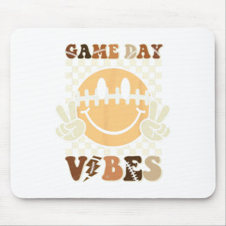 Funny Face American Football Game Day Vibes Sport Mousepad