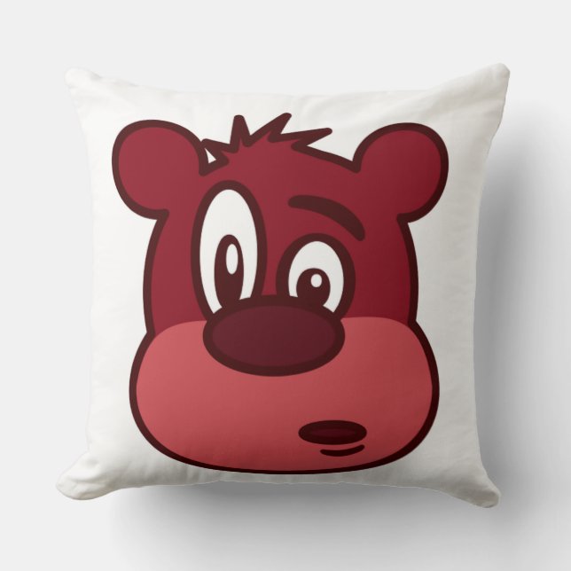 FUNNY FACE BEAR KISSEN (Vorderseite)